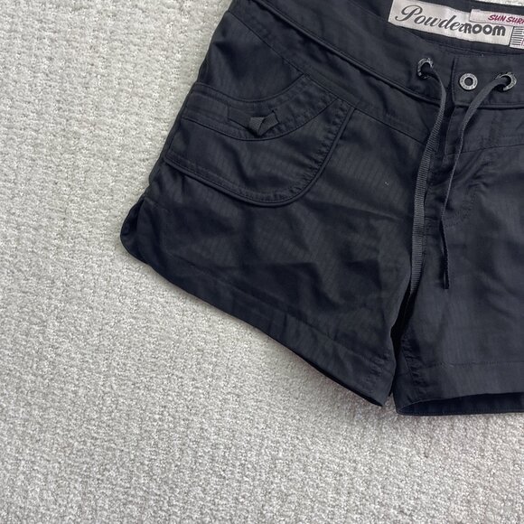 Powder Room Board Shorts Women's 7 Black Sun Surf Swim Smile Versatile Beach - Picture 5 of 12